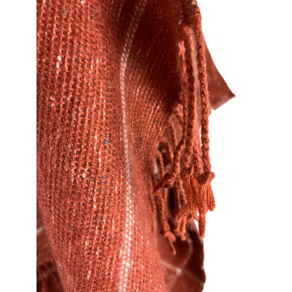 Boho Western Universal Threads Tassel Striped Poncho, Women's One Size Fits All - Picture 9 of 11